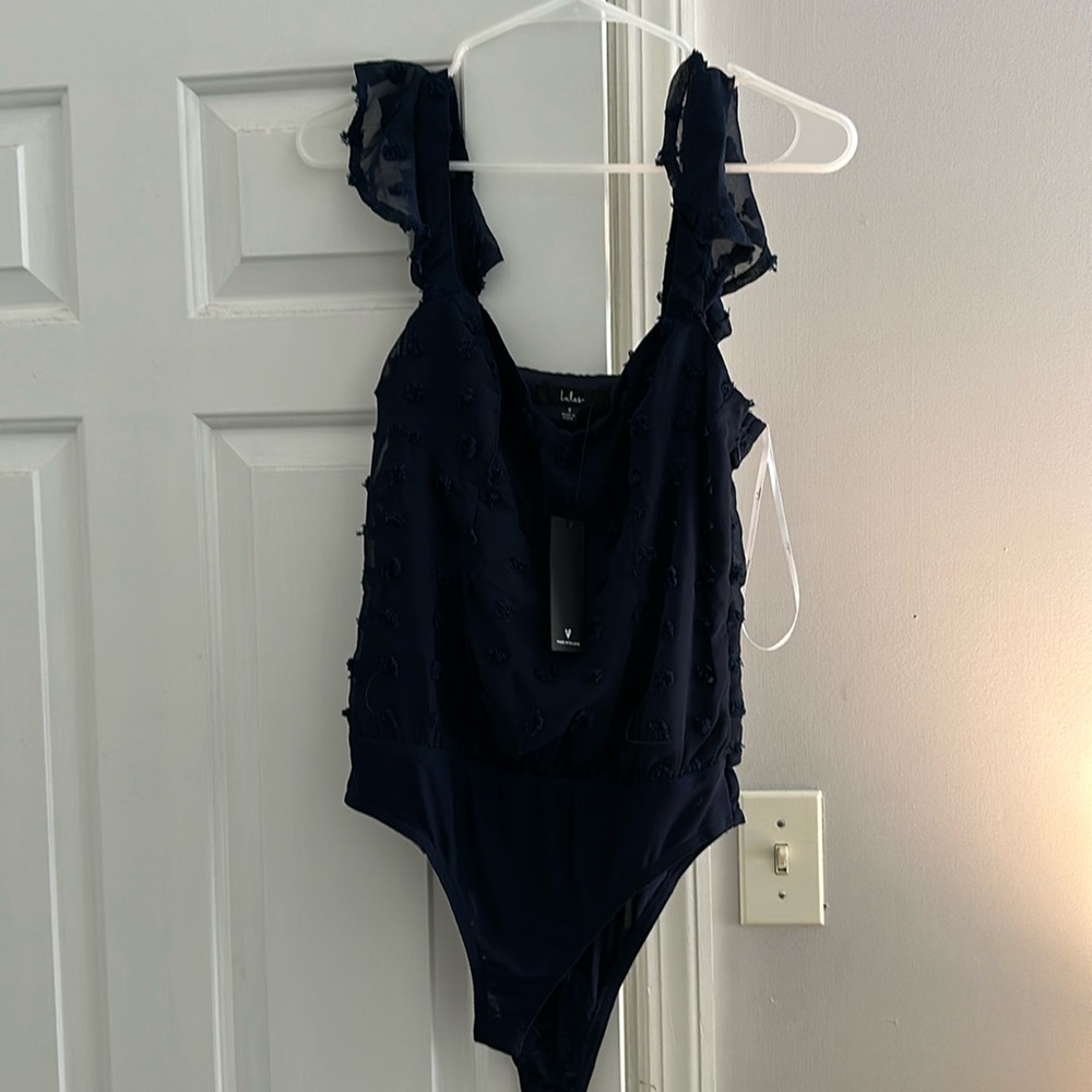 Navy blue Lulus bodysuit